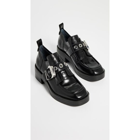 Larroude Stewart Women's Oxford Black Leather Black 6 RTL: $350.00 - Picture 4 of 9